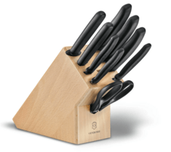 Victorinox 6.7193.9 Swiss Classic Stand mit Küchenmessern, 9tlg. hell  - KNIFESTOCK