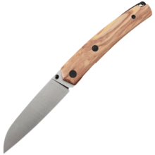 Petrified Fish PF719 Patte V2 14C28N Satin Olive wood PF719OWOS - KNIFESTOCK