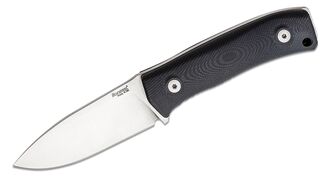 Lionsteel Fixed Blade M390 satin G10 handle, leather sheath M4 G10 - KNIFESTOCK