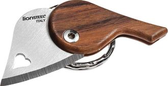 Lionsteel LionBeat, Heart with small blade, Santos wood handle LB ST - KNIFESTOCK