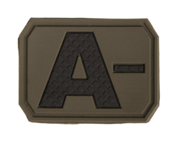 Mil-Tec PATCH 3D BLOOD A NEGATIV oliva 16831201 - KNIFESTOCK