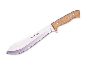 MUELA 220mm blade, full tang, dessert canvas MICARTA with red fiber spacer MACHETE-D - KNIFESTOCK