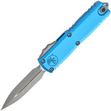 Microtech UTX-85 GEN III D/E STONEWASH AP STANDARD BLUE 1232-10APBL - KNIFESTOCK