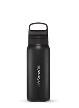 LifeStraw Go 2.0 Stainless Steel Water Filter Bottle 24oz Black LGV42SBKWW - KNIFESTOCK