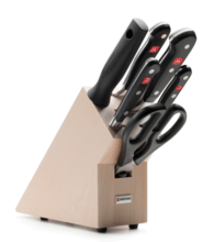 WUSTHOF set CLASSIC blok + plank + 6-delige messen - KNIFESTOCK