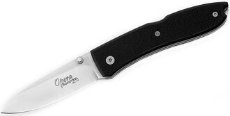 Lionsteel Opera Folding knife with D2 blade, Black G10 with clip 8800 BK - KNIFESTOCK