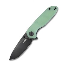 KUBEY Belus Pocket Knife Jade G10 Handle KU342B - KNIFESTOCK