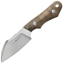 Viper HANDY2 Sheepfoot Satin M390, Walnut Wood, Leather Sheath VT4048NO - KNIFESTOCK