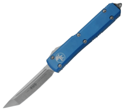 MICROTECH Ultratech T/E Stonewash Standard Blue 123-10BL - KNIFESTOCK