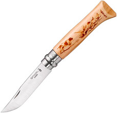 Opinel N8 inox dekor kutya - KNIFESTOCK