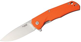 Lionsteel Folding knife M390 blade, ORANGE G10 handle, IKBS, FLIPPER TRE GOR - KNIFESTOCK