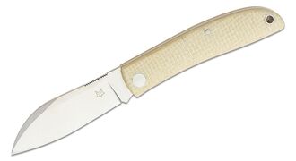 FOX Knives Livri Slipjoint Folding Knife, M390 Blade, Micarta Handles, Leather Pouch  FX-273 MI - KNIFESTOCK