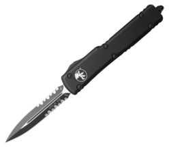 Microtech Utx-70 D/E Black Tactical Partial Serrated 147-2T - KNIFESTOCK