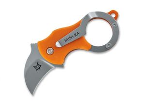 Fox Knives Mini-Ka Orange Sandblasted 01FX326 - KNIFESTOCK