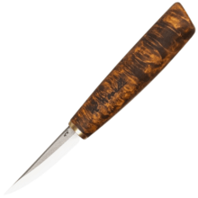 Roselli Carving knife short, Curly birch  R113 - KNIFESTOCK