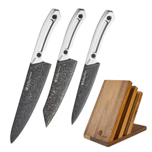 Dellinger Set of 3 knives Dellinger Brilliance + magnetic stand - KNIFESTOCK