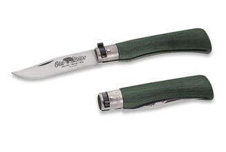 OLD BEAR® STAINLESS STEEL, GREEN LAMINATED HANDLE XL 9307/23_MVK - KNIFESTOCK