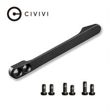 Civivi  Black Titanium Clip With 3 Sets Titanium Screws T001D - KNIFESTOCK