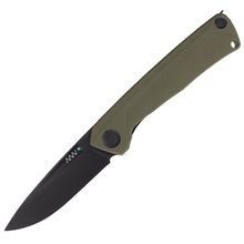 ANV Knives Z200  - Sleipner, DLC Black / Plain edge, G10 Olive / Liner Lock - KNIFESTOCK