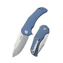 Kubey Mikkel Willumsen Design Bravo one Folding Knife Blue G10 Handle KU319A - KNIFESTOCK