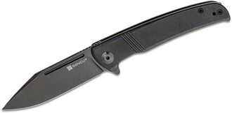 SENCUT Brazoria Black G10/Black Stonewashed D2 SA12A - KNIFESTOCK