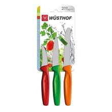 WUSTHOF ensemble 3 pièces, couteau de cuisine, différentes couleurs - KNIFESTOCK
