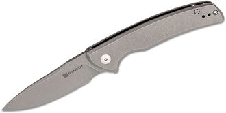 SENCUT Tynan Gray Stonwashed Steel Handle Gray Stonewashed 10Cr15CoMoV Blade SA10B - KNIFESTOCK