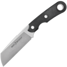 Viper BASIC2 Sheepfoot Stonewash D2, Black Canvas Micarta, Kydex VT4032CB - KNIFESTOCK