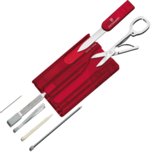 Victorinox SwissCard Ruby translucent 0.7100.TB1 - KNIFESTOCK
