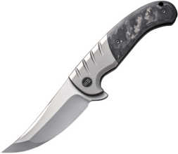 We Knife Curvaceous Gray Titanium Handle With Marble Carbon Fiber Inlay WE20012-1 - KNIFESTOCK
