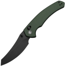 Civivi Sixgill Green Canvas Micarta HandleBlack Stonewashed Nitro-V BladeCrossbar Lock - KNIFESTOCK