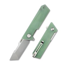 KUBEY Avenger Outdoor EDC Folding Pocket Knife Jade G10 Handle KU104E - KNIFESTOCK