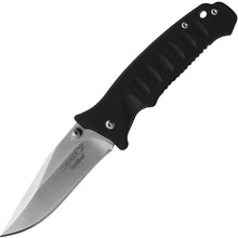 BLACK FOX taktický nůž DROP POINT BLD 440C BLACK HANDLE NYLON RUBBER BF-114 - KNIFESTOCK