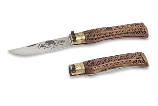 OLD BEAR® STAINLESS STEEL, CARVED WALNUT HANDLE XL 9307/23_LNI - KNIFESTOCK