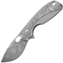 Viper LILLE DAMASCO Bjorkmans Twist Pattern, TITANIUM w damascus overlay VA5964TI - KNIFESTOCK