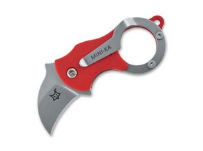 Fox Knives Mini-Ka Red Sandblasted 01FX327 - KNIFESTOCK