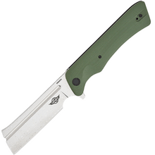 Oknife Freeze 3 Damascus OD Green EDC Knife - KNIFESTOCK