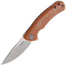Petrified Fish PF949X Warrior Sand blasting K110 khaki Micarta PF949XKM - KNIFESTOCK