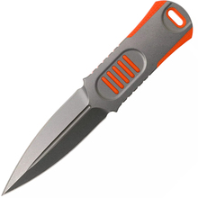 WE Oss Dagger Knife Stonewashed CPM-20CV Fixed Blade With Orange G10 Inlay 2017B - KNIFESTOCK