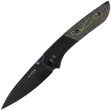Kizer Spitfire S35VN Titanium &amp; Camo Carbon 80‘s Ki3690A2 - KNIFESTOCK