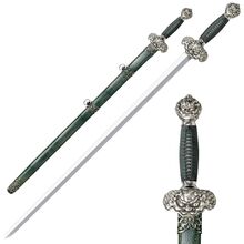 Cold Steel Jade Lion Gim Sword 30&quot; Damascus Blade 88RLG - KNIFESTOCK