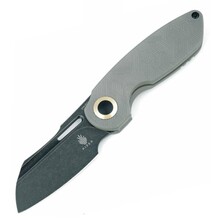 Kizer October Blackwashed Blade, Gray Titanium Ki3569A2 - KNIFESTOCK