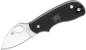 Spyderco Squeak Lightweight Black Slip Joint C154PBK - KNIFESTOCK