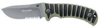 Black Fox dentelé, vert FX BF-130GR - KNIFESTOCK