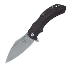 Fox Knives FX-533 CF Bastinelli Shadow Titanium Framelock Carbon Fiber - KNIFESTOCK
