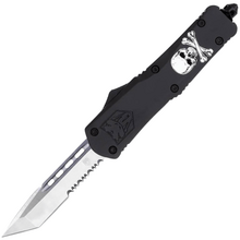 CobraTec Large FS-3 Jolly Roger Black Tanto Serrated 06CT133 - KNIFESTOCK