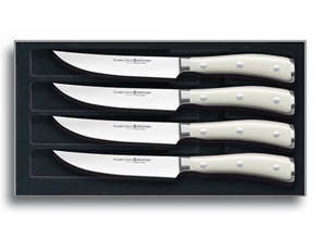 Set WUSTHOF IKON ROYAL CREME 4 pezzi, per bistecca - KNIFESTOCK