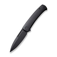 CIVIVI Caetus Black Burlap Micarta Handle Black Stonewashed 14C28N Blade C21025C-2 - KNIFESTOCK