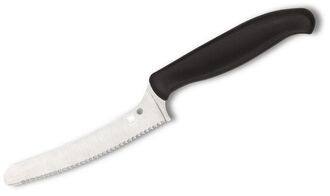 Spyderco Z-Cut Kitchen Knife Lightweight Black K13SBK - KNIFESTOCK