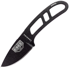 ESEE Knives Candiru Black CAN-B neck knife with black sheath + belt clip - KNIFESTOCK